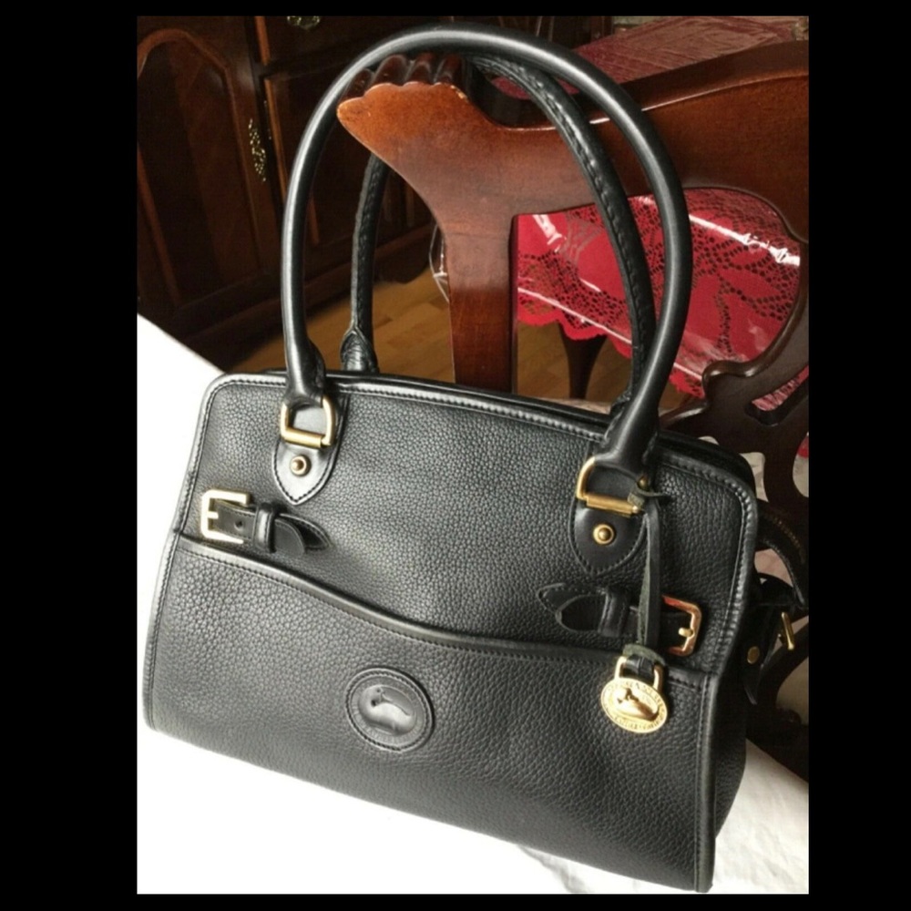 Dooney & Bourke Whispers of Lace Leather Handbag Satchel, Black